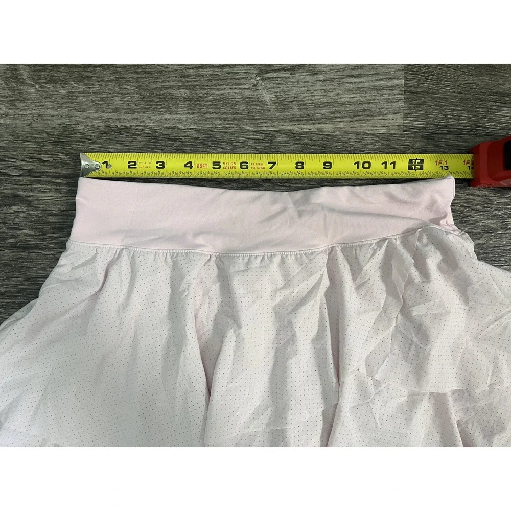 Juniors Girls DSG Size XL (16) Pastel Pink Polka Dot Layered Skort Stretchy